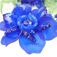 【厂家批发】时尚精美仿水晶花手工DIY制作混批