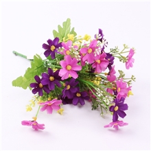 仿真小把花，7头跳舞兰义乌仿真花批发假花绢花仿真花