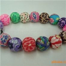 12MM的软陶珠子手链,圆珠手链,促销礼品,