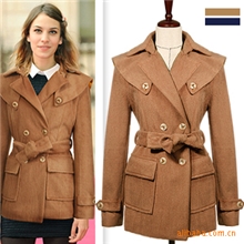 宫庭奢华风毛呢裙加工服装加工厂广州服装加工JE9927