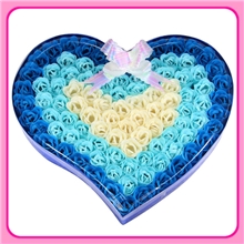 渐变情人节礼品创意生日礼物批发香皂花工艺婚庆婚礼礼品玫瑰礼盒