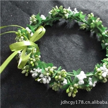 热销花心制作新娘花环/儿童影院花环头环手环聚会派对婚礼可调节