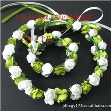 热销新款新娘头戴花环/新娘写真拍摄必备配套花环/杜鹃花款式