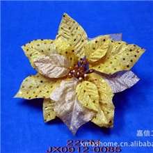 圣诞节用品圣诞礼品圣诞配件仿真花圣诞树配饰花圣诞花