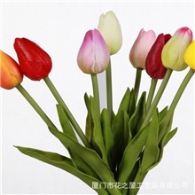 厂家直销仿真郁金香客厅桌面摆设花卉仿真单枝小郁金香PU仿真花