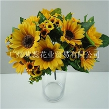 7头小向日葵小把束高档太阳花仿真花批发仿真花厂家人造花