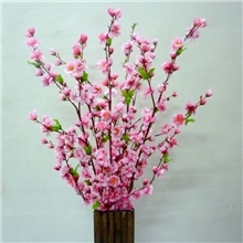 经典热卖塑料仿真60头梅花仿真假桃花高级仿真花厂家直销小额批发