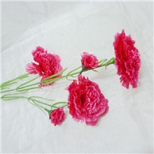 母亲节花单支5头高档仿真康乃馨丁香绢花石竹花厂家直销小额批发