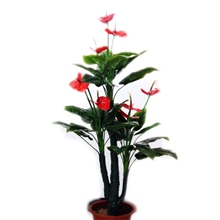 高档仿真红掌盆栽1.6米假树盆景龟背树仿真植物室内摆放厂家批发
