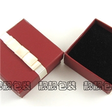 出口韩国酒红色项链盒包装盒礼品盒饰品盒首饰盒子批发定制