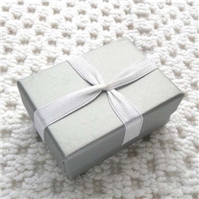 戒指盒包装盒饰品盒批发韩版首饰盒项链盒多尺寸定做礼品盒银色