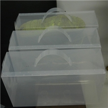 生产厂家直销透明鞋盒pp斜纹透明盒，提手扣盖抽屉透明鞋盒