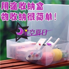 星空夏日鞋盒厂家手提式低跟翻盖女鞋盒透明塑料鞋盒白色