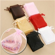 工厂直供珍珠纱雪纱袋绒布袋束口袋欧根纱纱袋