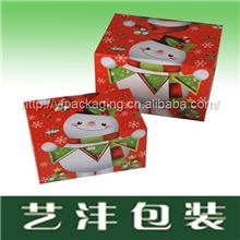 艺沣首发！新款雪人纸盒圣诞盒节日礼品包装盒