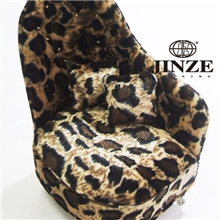 批发布艺珠宝盒A09包厢沙发首饰盒黑色豹纹饰品盒