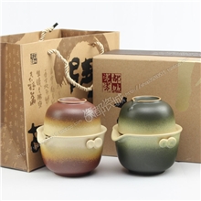 旅行套装旅行茶具汝窑开片德化快客杯快客功夫杯陶瓷快客杯