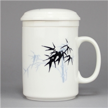 厂家提供鼎艺礼品杯白色陶瓷杯创意陶瓷杯陶瓷杯定做