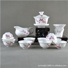 供应茶具日式茶具14头水点桃花茶具功夫陶瓷茶具高档茶具