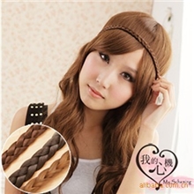 B012头箍发带波西米亚麻花假发辫子头带发箍中号（1.2cm）