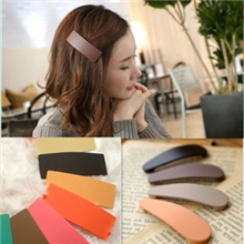 [6214]日韩饰品时尚发夹百搭糖果色大BB夹彩色磨砂边夹发饰11g