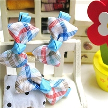 韩国韩版蝴蝶结七彩发夹发饰批发纯手工儿童饰品批发