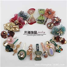 义乌2013热卖蝴蝶结发夹韩版发饰批发冬天地摊货源流行新品头饰