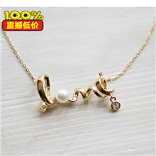 2123思登饰品批发时尚个性OL气质百搭短款LOVE字母颈链项链