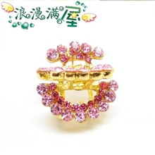 【11.22特价】新款韩国饰品疯狂热卖月半弯满水钻小抓夹发夹