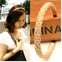 日韩爆款发箍潮流水晶头扣韩版发饰头箍明星发夹发带