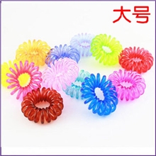 热卖韩版糖果色电话线发圈义乌头饰皮筋小商品饰品地摊货源批发