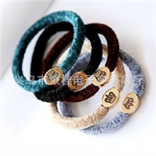 超好质量！欧美复古金属皮筋发绳发圈头饰橡皮筋