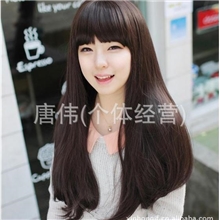 非主流假发短发中长梨花头女生假发鑫鸿假发义乌假发厂代理
