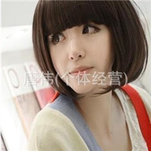 假发短发女短直发BOBO头齐刘海梨花头流行发型新款假发套