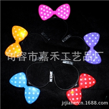发光蝴蝶结发箍发光米奇发箍发光头饰演唱会公园地摊夜市用
