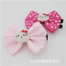 TTS543流行点点蝴蝶结发夹流行蝴蝶结发饰时尚发夹饰品批发