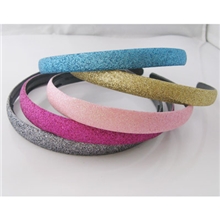 TTS1019批发供应满版金粉发箍发卡塑料发箍发卡