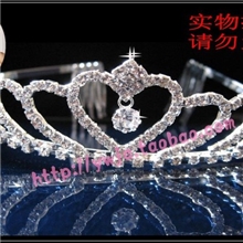新娘饰品爱心发箍式新娘皇冠新娘头饰一心一意发箍儿童皇冠