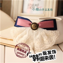 小陌饰品批发韩版头饰缎带蝴蝶结发饰少女发卡厂家直供发夹萌物语