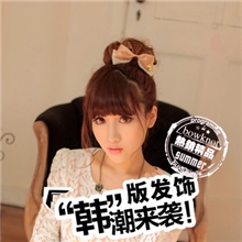 小陌饰品批发韩版蝴蝶结发饰少女发卡厂家直供发夹盈盈秋韵头花