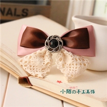 小陌饰品韩版头饰缎带蝴蝶结发饰少女发卡厂家直供发夹小可爱