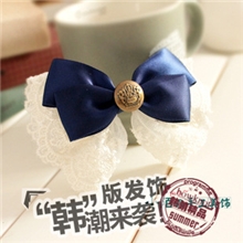 小陌饰品韩版头饰蕾丝蝴蝶结发饰少女发卡厂家直供发夹天使的翅膀