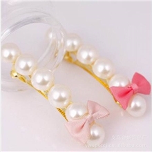 厂家直销精致秀美珍珠蝴蝶结发夹淘宝货源饰品混批头饰批发