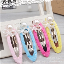 特价头饰宝宝发夹边夹多色珍珠BB夹促销儿童饰品批发