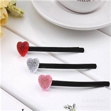 厂家直销精美桃心发卡特价一字夹批发淘宝送礼饰品