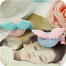 【2元店】韩版儿童发饰天使之翼全包布发夹淘宝最新爆款批发