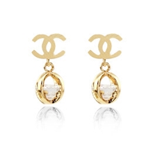 迷你锆石小香CC耳钉小耳环批发高品质防过敏饰品镀真金800059