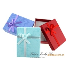 多色可选长方形蝴蝶结四件套礼品盒首饰包装盒饰品包装用品