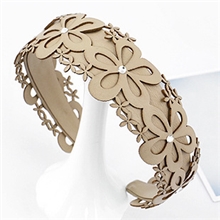 韩版饰品【FG0118】皮质镂空小清新花朵发箍