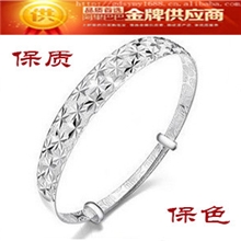 925纯银手镯手满天星手镯手环白铜镀千足银女款欧美饰品批发